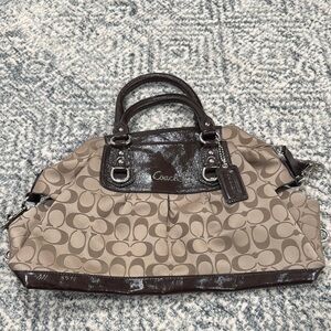 Coach Signature Brown Handbag
